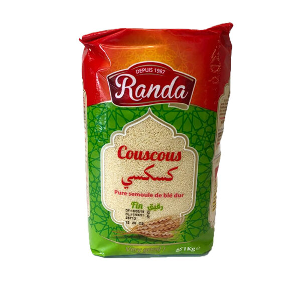 Couscous fin pure semoule de blé dur - Randa - 1 Kg