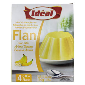Poudre pour flan - Arôme banane - Idéal - 50 g