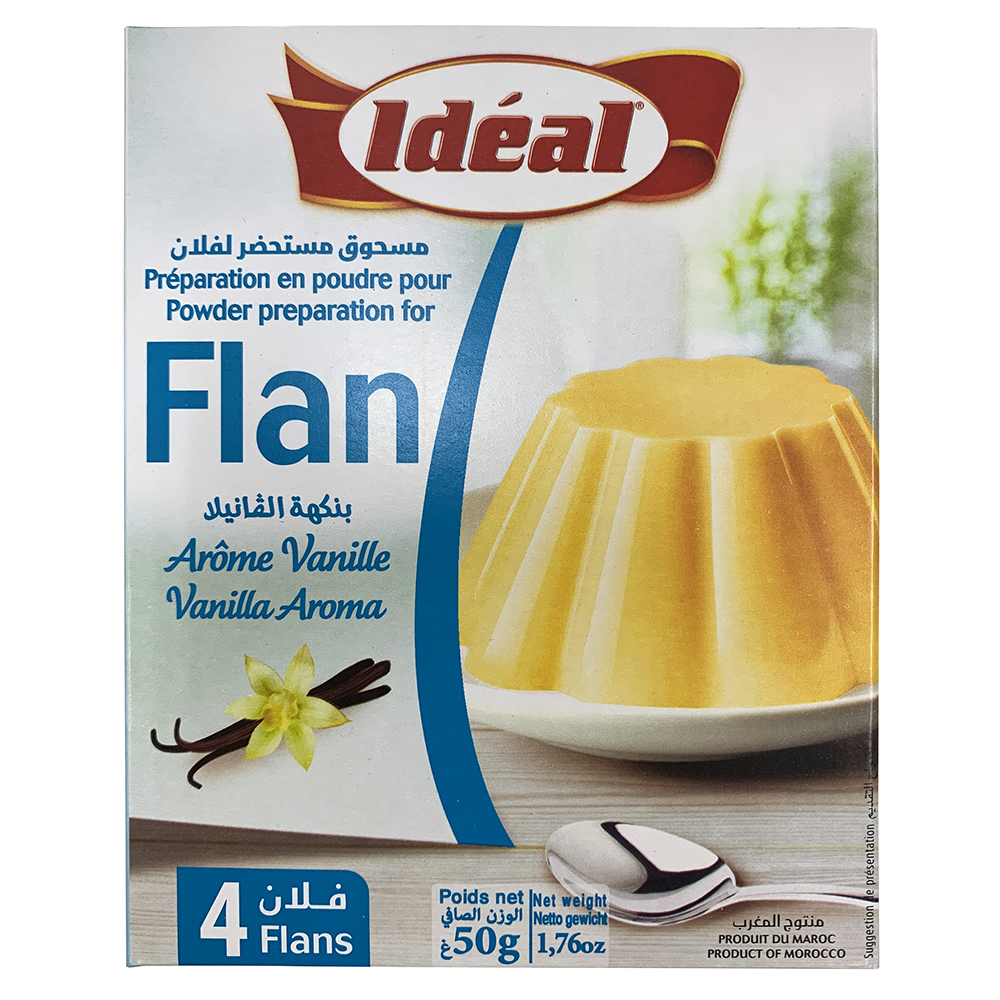Poudre pour flan Idéal, Commande en ligne, Alimentation Halal