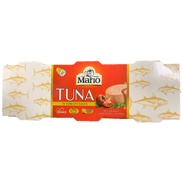 Tuna with tomato sauce, Mario, package of 3 x 80 g