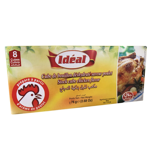 Chicken flavor bouillon cubes - Ideal - 8 cubes