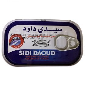 Sardines de Tunisie à l'huile végétale, Sidi Daoud, 100 g