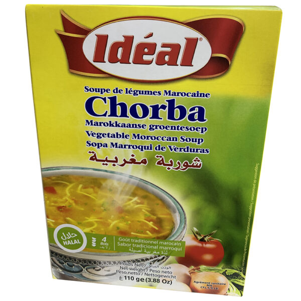 Chorba, soupe de légumes marocaine - Idéal - 4 bols -110 g