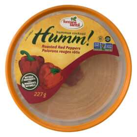 Hummus au poivrons rouges rôtis - Fontaine santé - 227 g