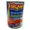 Tomates en dés italiennes - Sicam - 417 ml
