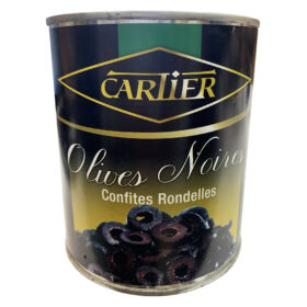 Olives noires confites en rondelles - Cartier - 850 g