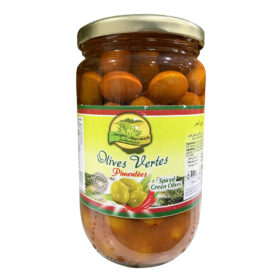 Olives vertes pimentées - Les Vergers