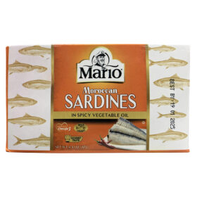 Sardines marocaines à l’huile piquante – Mario – 125 g