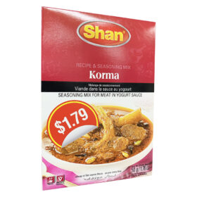 Korma, mélange d’assaisonnement pour viande dans la sauce au yogourt - Shan - 50 g