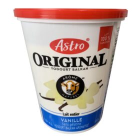 Yogourt vanille sans gélatine - Astro - 650 g -