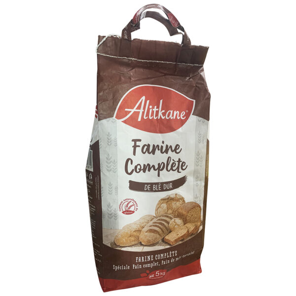Farine complète de blé dur - Alitkane - 5 kg