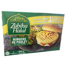 8 Burgers de poulet halal - Zabiha Halal - 908 g