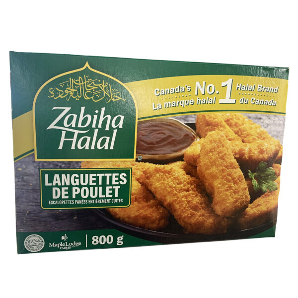 Languettes de poulet cuites - Zabiha Halal - 800 g