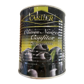 Olives noires confites dénoyautées – Cartier – 850 g