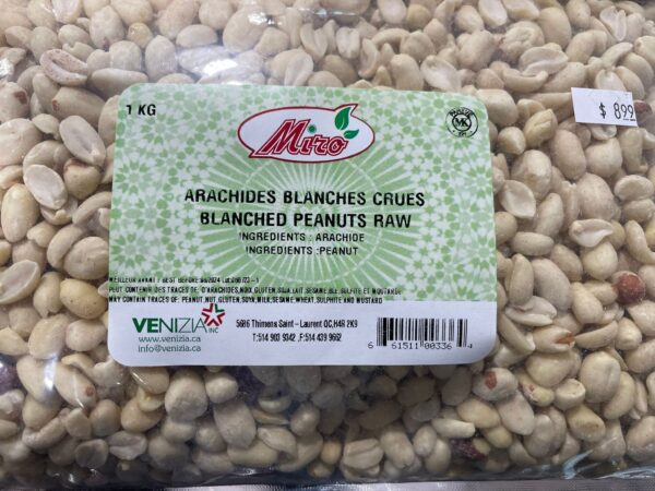 Arachides blanches crues - Miro - 1 kg