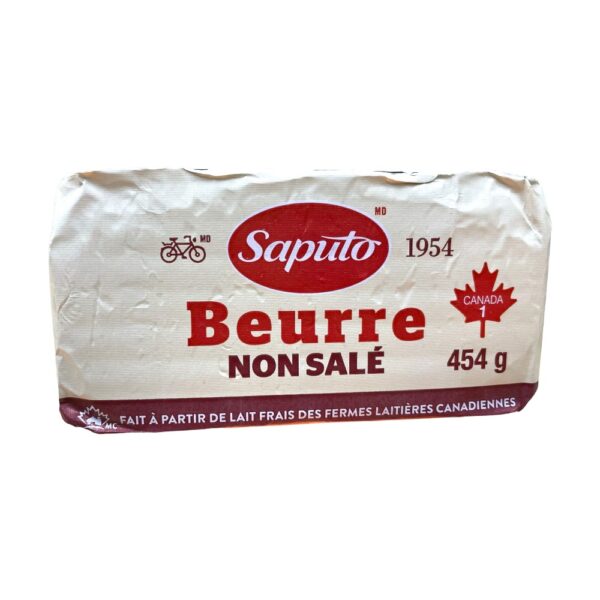 Beurre non salé - Saputo - 454 g