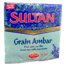 Thé vert au flio Sultan Grain Ambar 150g